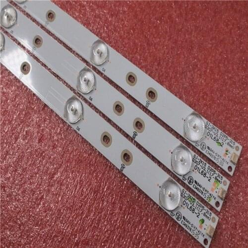 3pcs x 32inch 32PHF5755/T3 GJ-2K15 D2P5-315 LED Strips w/Optical Lens Fliter for TPT315B5 32L20 614mm 7-Leds 3V