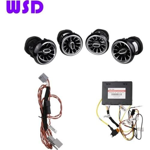 Luminous vent suitable for Audi Q2 10-color air-conditioning vent gradient type ambient light AC vent original car button contro