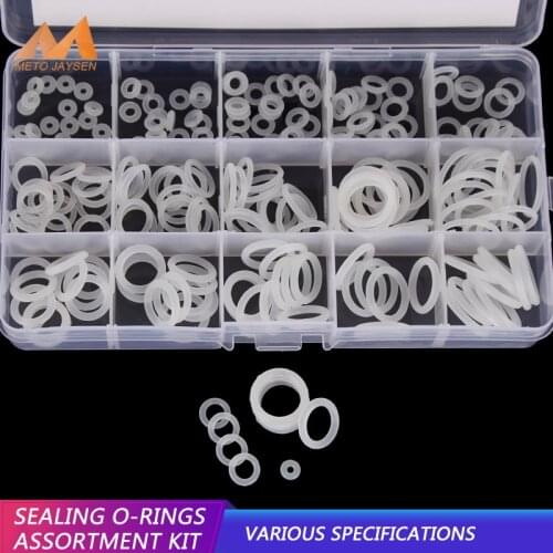 PCP Paintball Sealing O-ring White Silicone O Rings Replacements OD 6mm-30mm CS 1.5mm 1.9mm 2.4mm 3.1mm 15 Sizes 225PCS BG019
