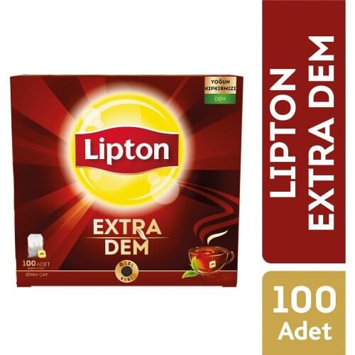 WONDERFUL Luxury Lipton Extra Infused Glass Tea Bag 100 Pcs FREE SHIPPING