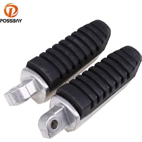 POSSBAY 1Pair Motocross Motorcycle Footrest for Suzuki GSX650 GSX1400 Hayabusa GSX1300R 2008 - 2011 Cafe Racer Foot Pegs Pedals