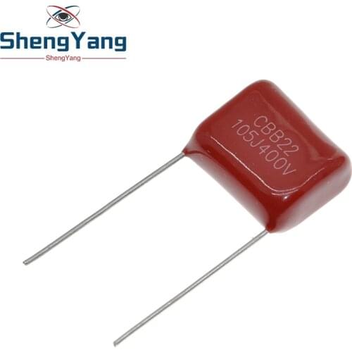 10PCS 400V105 1UF Pitch 20MM 400V 105 1000NF CBB Polypropylene film capacitor