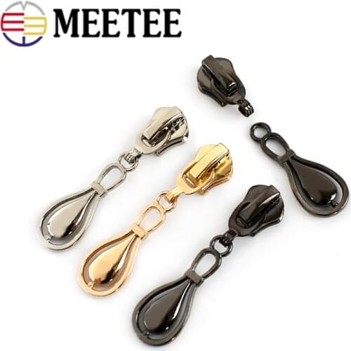 10pcs 5# Zipper Slider for Resin/Nylon/Metal Zips Jacket Coat Bag Zippers Head Puller Repair Kit DIY Clothing Sewing Accessories