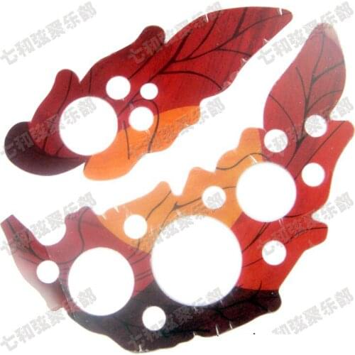2 Sets Grape Leaf Hole Design Acoustic Guitar Pickguard Anti-scratch Plate for round back ovation guitar