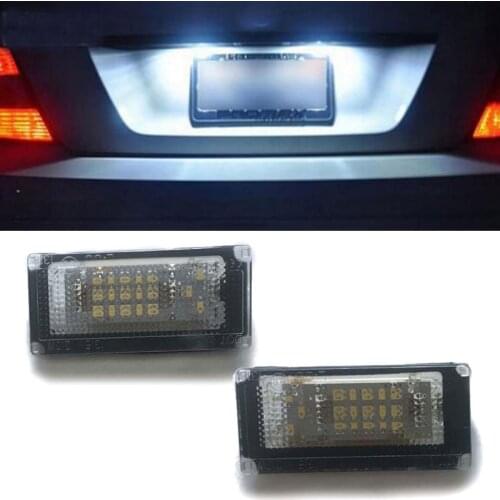 2Pcs Car LED Number License Plate Lights 6000K Plate Light Bulb for Mini Cooper S R50 R52 04-08 R53 01-06