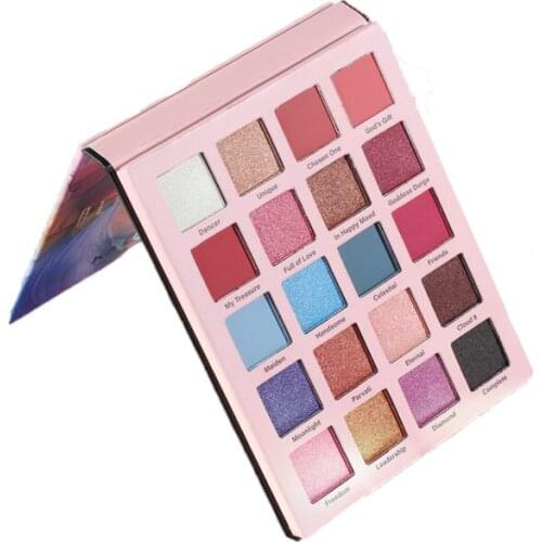 20 Color Eye Shadow Makeup Matte Metal Shimmer Waterproof Flash Eye Shadow Palette