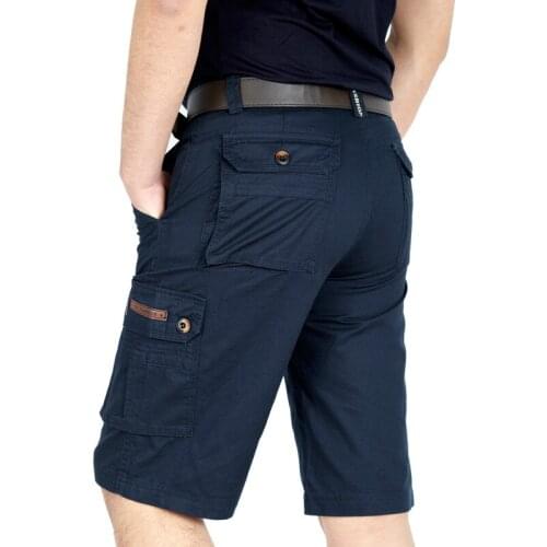 2017 Waterproof cargo military shorts Large size 30-44 thin material for summer short pants short masculino