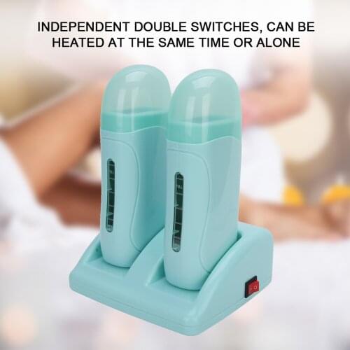 40W High Power Profession Hair Removal Wax Heater Double Wax Safety Heaters Hair Removal Wax Machine Body Hair Cleaning Trimmer
