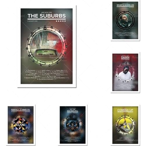 Album music poster, wave, sound wave, art printing, data art unique printing poster