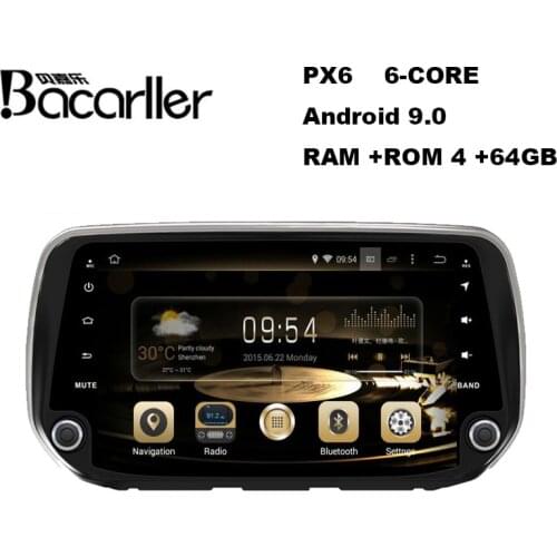 PX 6 4 +64GB car dvd gps multimedia for Hyundai Tucson 2018/ Santa Fe 2018 car stereo with radio system