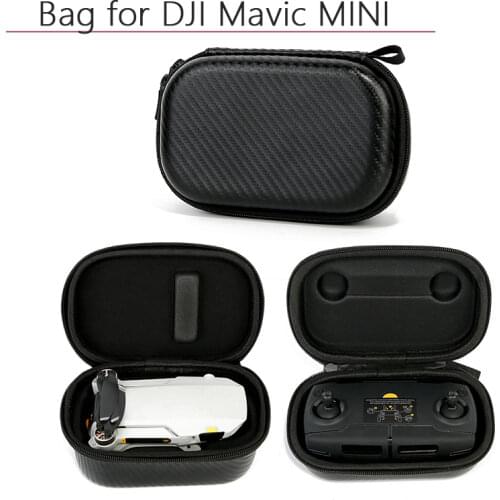 Portable Waterproof PU Nylon Storage Bag Carrying Case Protective Remote Controller Bag for DJI Mavic Mini Drone Accessories