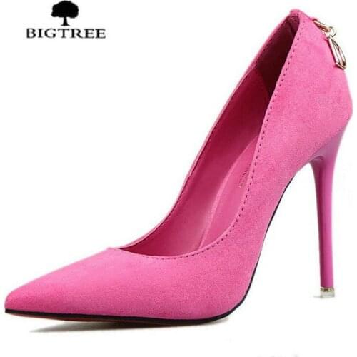 Women Pumps Brand Women Shoes High Heels Sexy Pointed Toe Red Bottom High Heels Zapatos Mujer Wedding Shoes