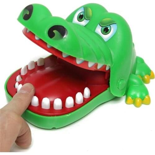 1 PC Baby Toys New Fashion Small Size Crocodile Mouth Dentist Bite Finger Game Funny Gags Novelty Toys For Kids Play Fun