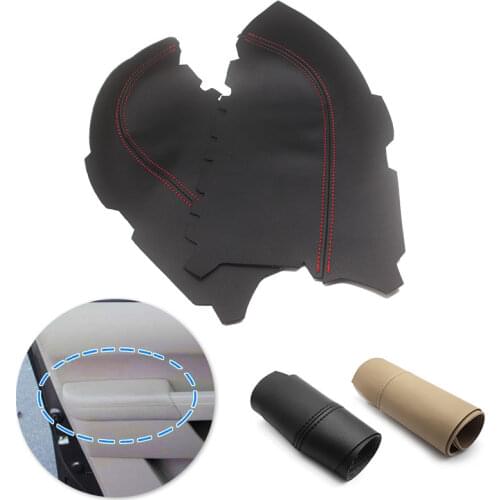 For Honda Pilot 2009 2010 2011 2012 2013 2pcs Interior Car Front Door Handle Armrest Panel Microfiber Leather Cover Decor