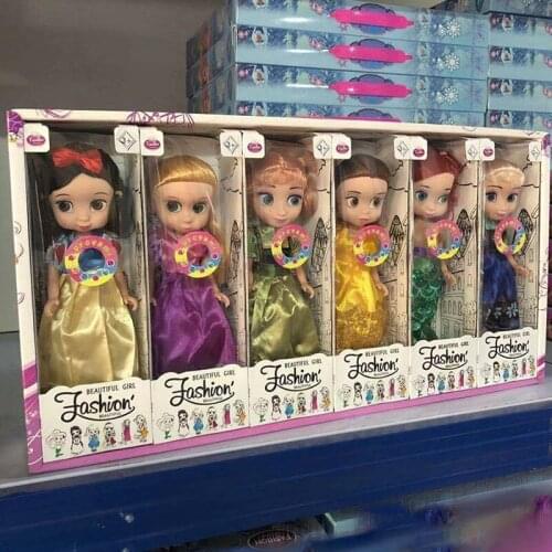 Disney Frozen Princess Elsa Mermaid Rapunzel Dolls Girls Play House Toy Anime Action Figures Animator Princess Dolls Kids Gift