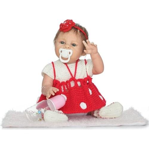 20"50cm Full Body Silicone Reborn Babies Doll bonecas adorable toddler alive bebe best Xmas Birthday Gift Present Bathe Toy