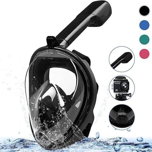 Adult and child full face diving mask scuba snorkeling goggles suitable for GoPro 9 8 7 6 5 sjcam Eken Sports Camera Accessories