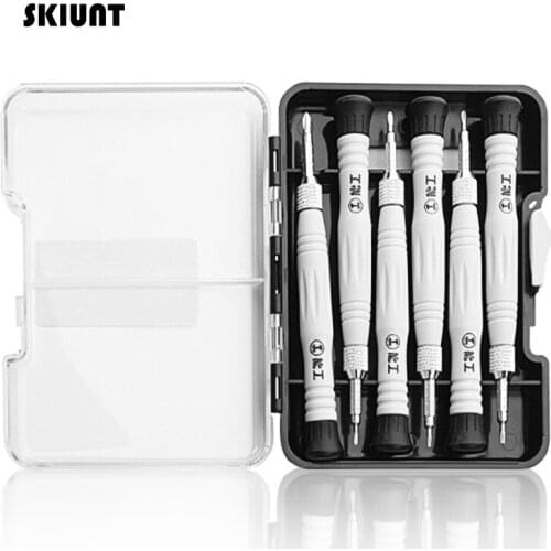 SKIUNT Magnetic Screwdriver Set 6Pcs Dual-purpose Telescopic Precision Screw Driver Kits Multitools Household Repair Hand Tools