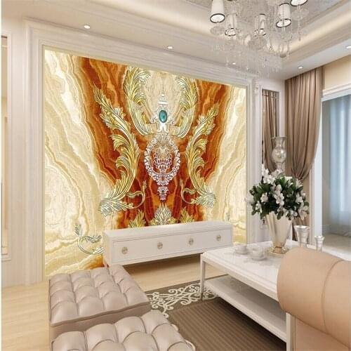 Beibehang papel de parede,Royal flamenco living room TV sofa front desk wallpaper 3d fresco sticker bedroom custom wall paper