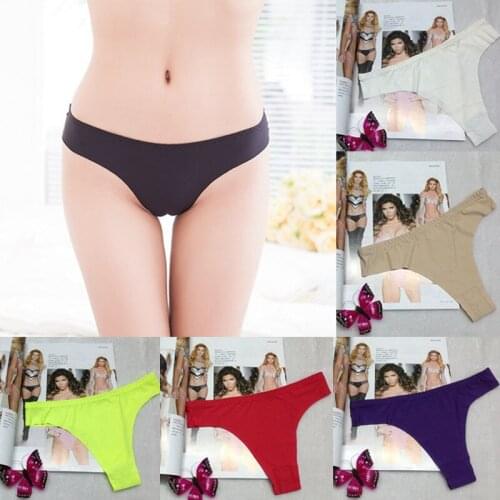 Wholesale Best Selling Sexy Invisible Knickers Thongs G-String Briefs Underwear Panties Seamless Women