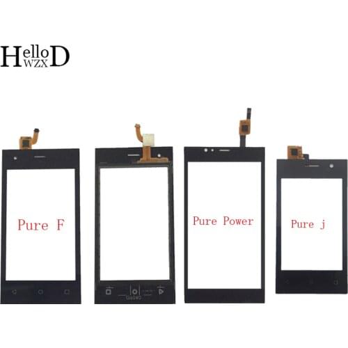 Mobile Touch Screen Panle For Highscreen Pure F Pure J Pure Power Touch Screen lens Sensor Front Glass 3M Glue Wipes