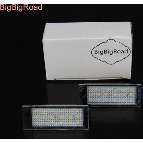 BigBigRoad Car License Plate Lights Number Frame Light For Renault Master / Opel Movano 2010~2015 Vel Satis X73 2002~2009