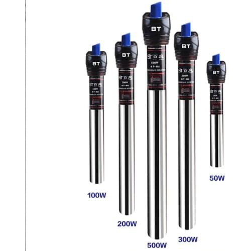 Stainless Steel Adjustable Automatic Reptiles & Amphibians Aquarium Fish Tank Water Temperature Heater Reptiles & Amp