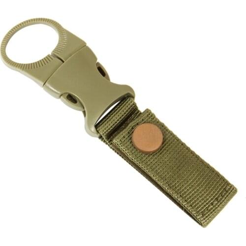 Webbing Backpack Buckle Carabiner Attach Water Bottle Hanger Holder Kettle Hanging Belt Clip for Outdoor Camping Hiking