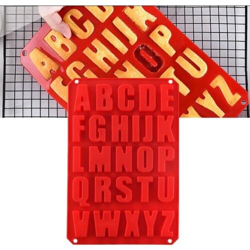 A-Z Letter Mold Silicone Bake Mold Chocolate Mold DIY Cake Decoration Tool Biscuit Bakeware Pastry Mould Kitchen Supplies