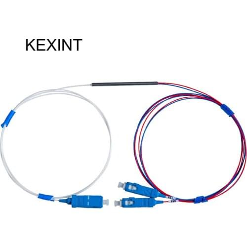 Transmission coupler fiber optical FBT Coupler15/85 with connector sc/upc / fiber optical splitter