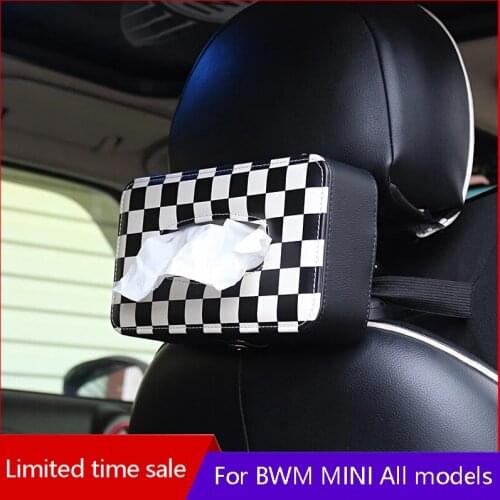 Tissue box car interior accessories styling For BMW MINI ONE COOPER S F54 F55 F56 F57 F60 R55 R56 R60 R61 clubman decoration