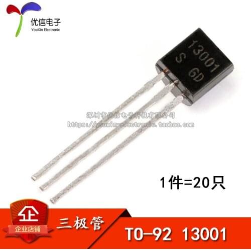 100piece 13001 MJE13001 TO-92