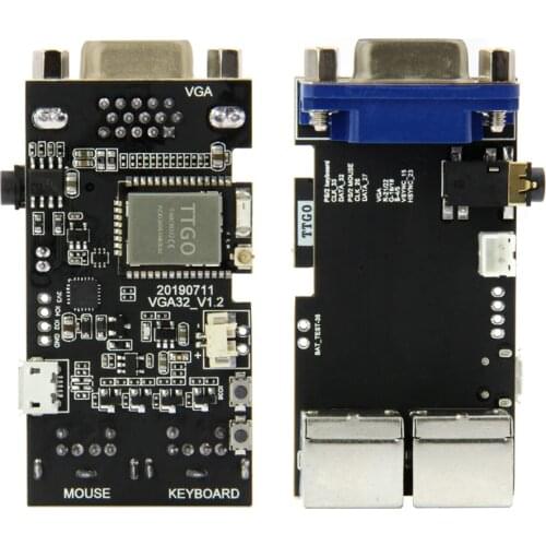 TTGO VGA32 V1.2 Controller PS/2 Mouse And Keyboard Graphics Library Game Engine And ANSI/VT Terminal For The ESP32 for Arduino
