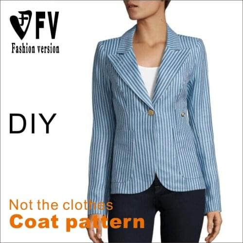Womens short-fit small suit sewing structure drawing 1:1 to make clothes pattern BWT-59
