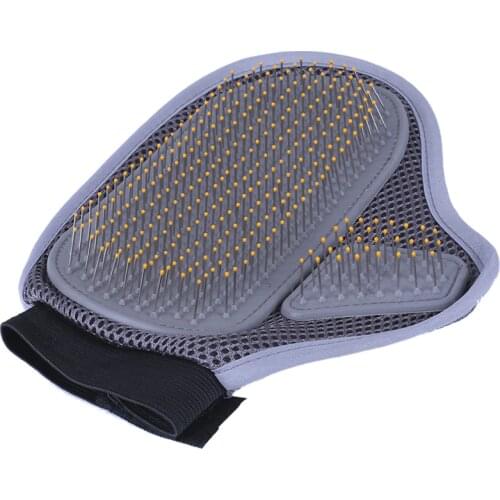 Pet Dog Cat Grooming Bath Brush Comb Palm Shape Hair Rubber Glove Massage Mitt Pet Dog Bath Product