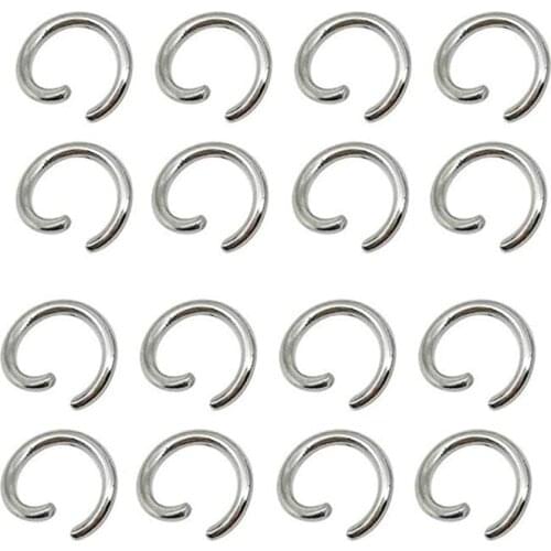 1000Pcs 4mm 5mm 6mm 8mm 9mm 10mm Open Jump Rings Stainless Steel O Ring Connectors Bulks for DIY Craft Jewelry Making Findings