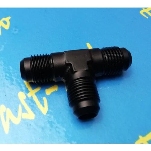 3 way 9/16-18unf thread AN6 -6AN AN -6 Male FLARE UNION Tee T-piece fitting adapter