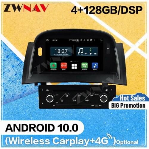 4+128G Carplay Android Screen Player For Renault Megane 2 Fluence 2004 2005 2006 2007 2008 2009 GPS Audio Radio Stereo Head Unit