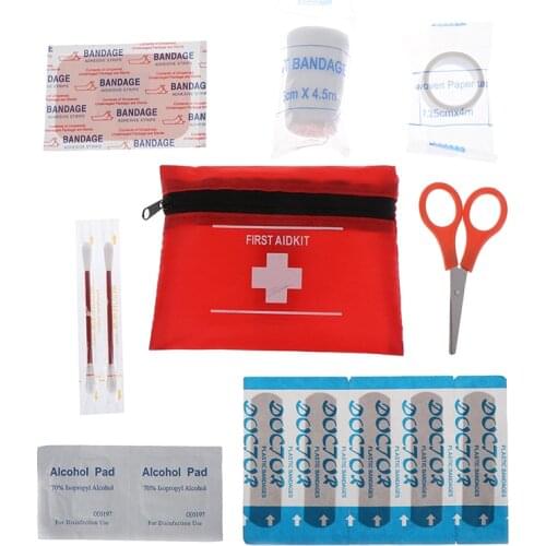 8pcs/set Household Waterproof Mini Outdoor Travel Car First Aid kit Home Small Medical Box Emergency Survival kit