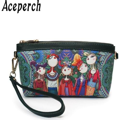 Aceperch Women's Clutches With Zippers