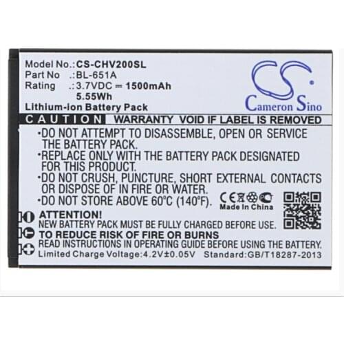 Cameron Sino 1500mAh battery for CROSSCALL Shark-V2 BL-651A Mobile, SmartPhone Battery