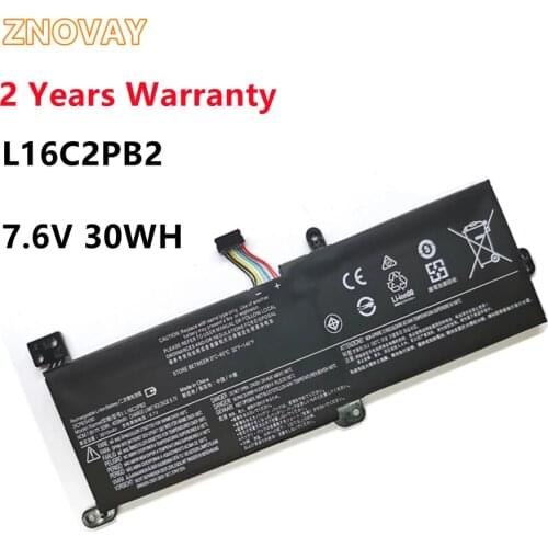 ZNOVAY L16C2PB2 L16L2PB2 L16S2PB2 Laptop Battery For Lenovo IdeaPad 320-14IAP 320-15AST XIAOXIN 5000-15 L16C2PB2 7.6V 30WH