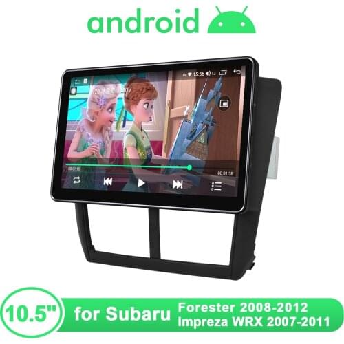 JOYING Android 10.0 Car Radio Cd Player Bluetooth 10.5 Inch 1280*720 Screen For Subaru Forester 2008-2012 Impreza WRX 2007-2011