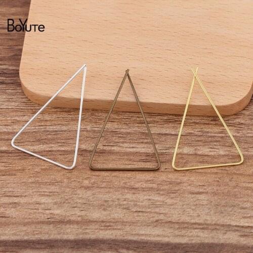 BoYuTe 50 Pieces 3 Colors Triangle Ear Wire Hooks