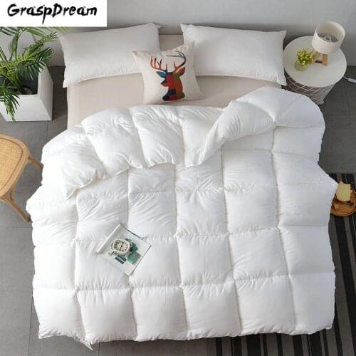 Brand Thicken quilt autumn winter comforter core down feather velvet quilt student dormitory double single warm blanket