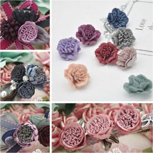 10PCS Flower Heads Decorative Scrapbooking Artificial Flower For Home Wedding Birthday Party Decoration Supplies