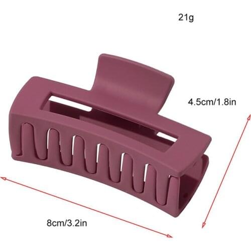 Korean Solid Hair Claws Elegant Clear Acrylic Hair Clips Hairpins Barrette Headwear Women Girls Hair Accessories Gifts Casual