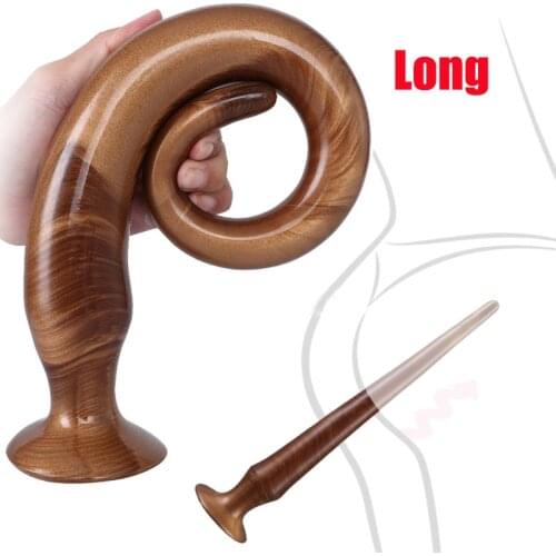 Long Anal Plug Huge Big Butt Plug With Sucker Cup BDSM Vagina Anus Expansion Anal Dildo Erotic Sex Toy For Women Men Masturbator
