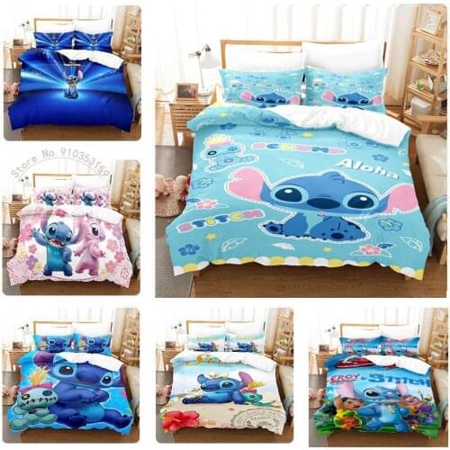 Home Textiles Disney Animation Stitch Stitch Best-selling Series Quilts Pillowcases Boys and Girls Gifts Bedroom Decorations