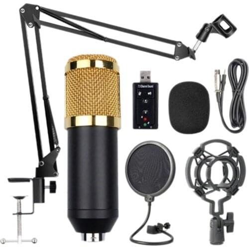 Hot Bm800 Professional Suspension Microphone Kit Studio Live Stream Broadcasting Recording Condenser Microphone Set